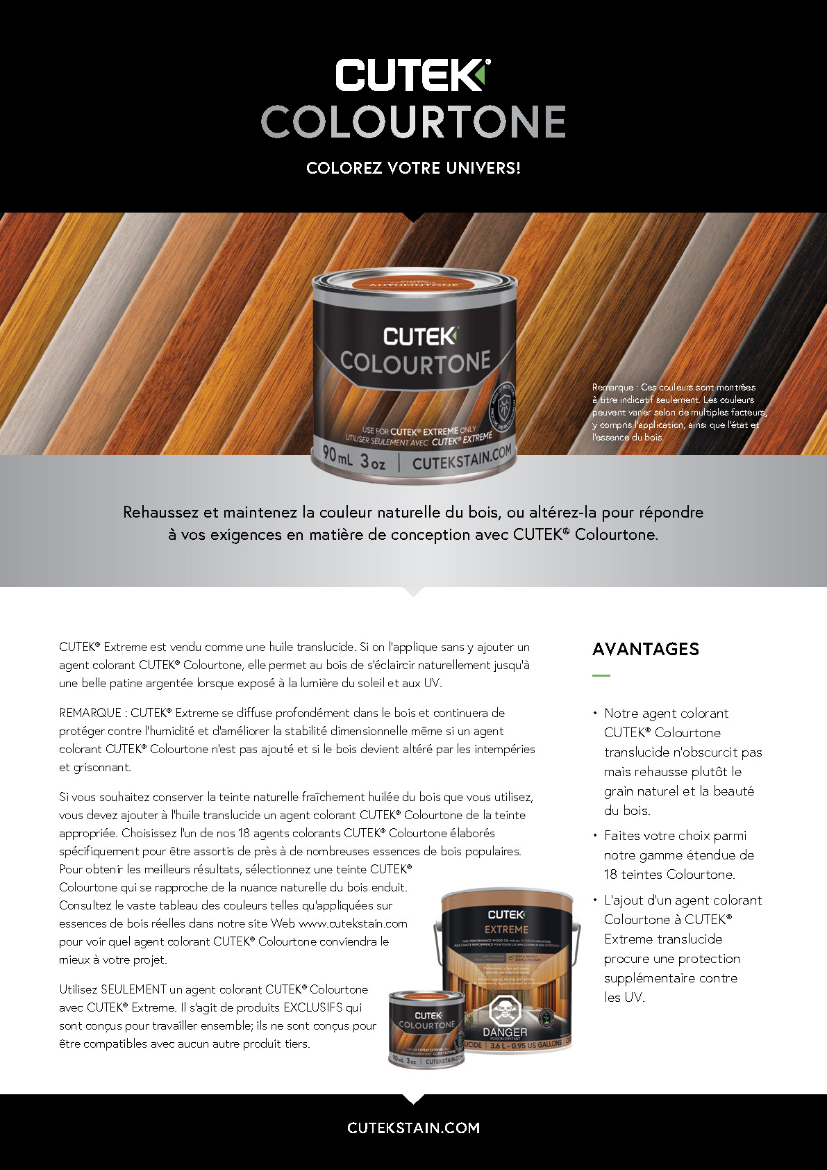 CUTEK® Colourtones Fact Sheet