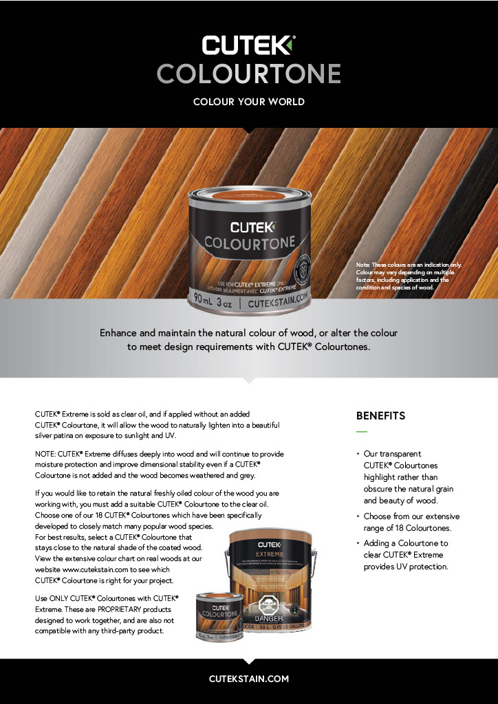 CUTEK® Colourtones Fact Sheet