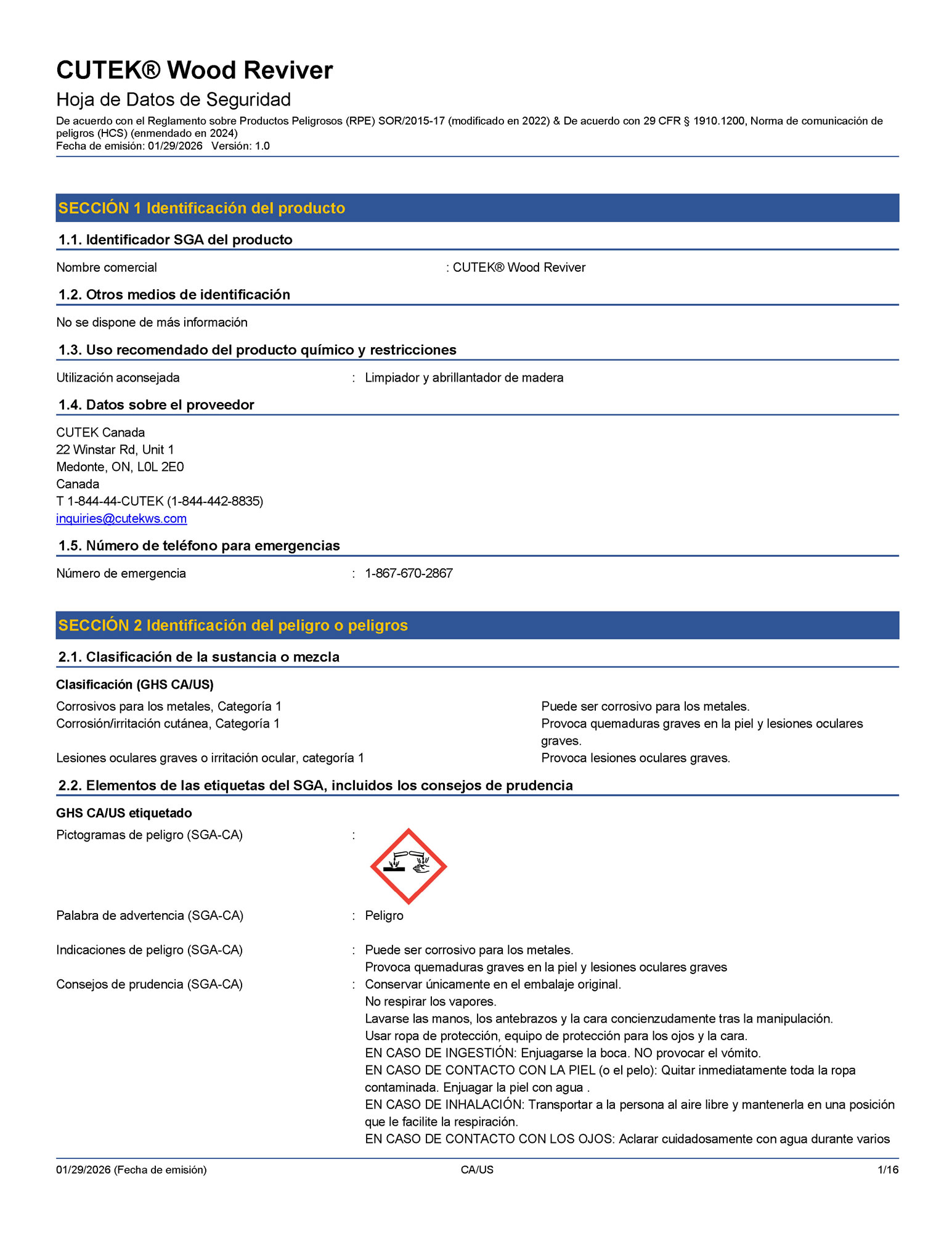 CUTEK&reg; Wood Reviver Download